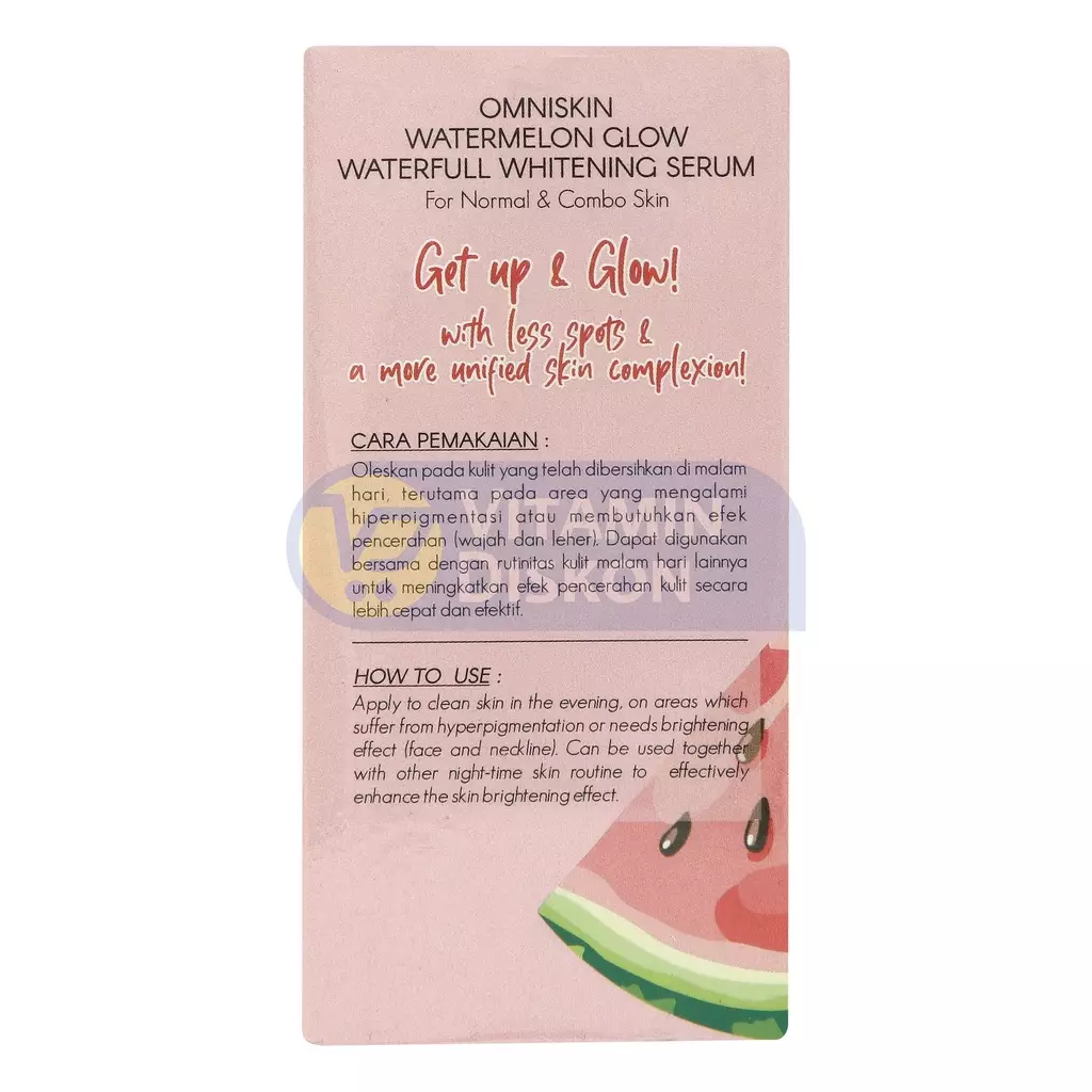 OMNISKIN WATERMELON GLOW WATERFULL WHITENING SERUM 20ML