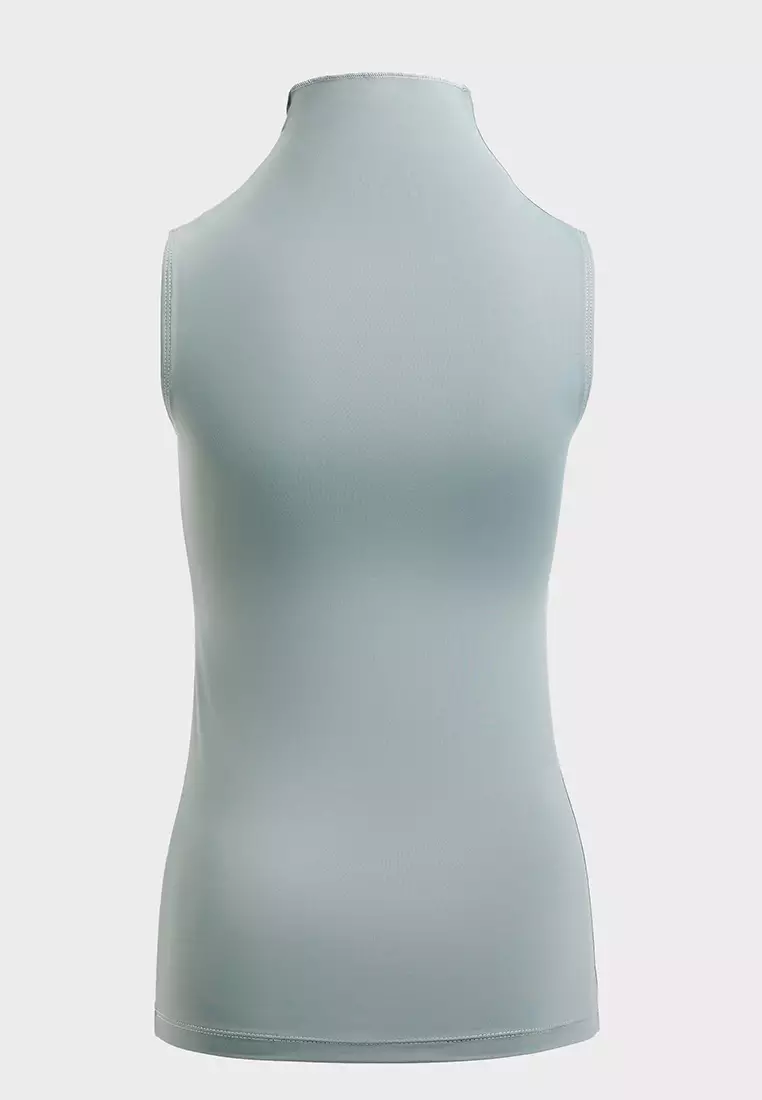 High Neck Sleeveless Top 002
