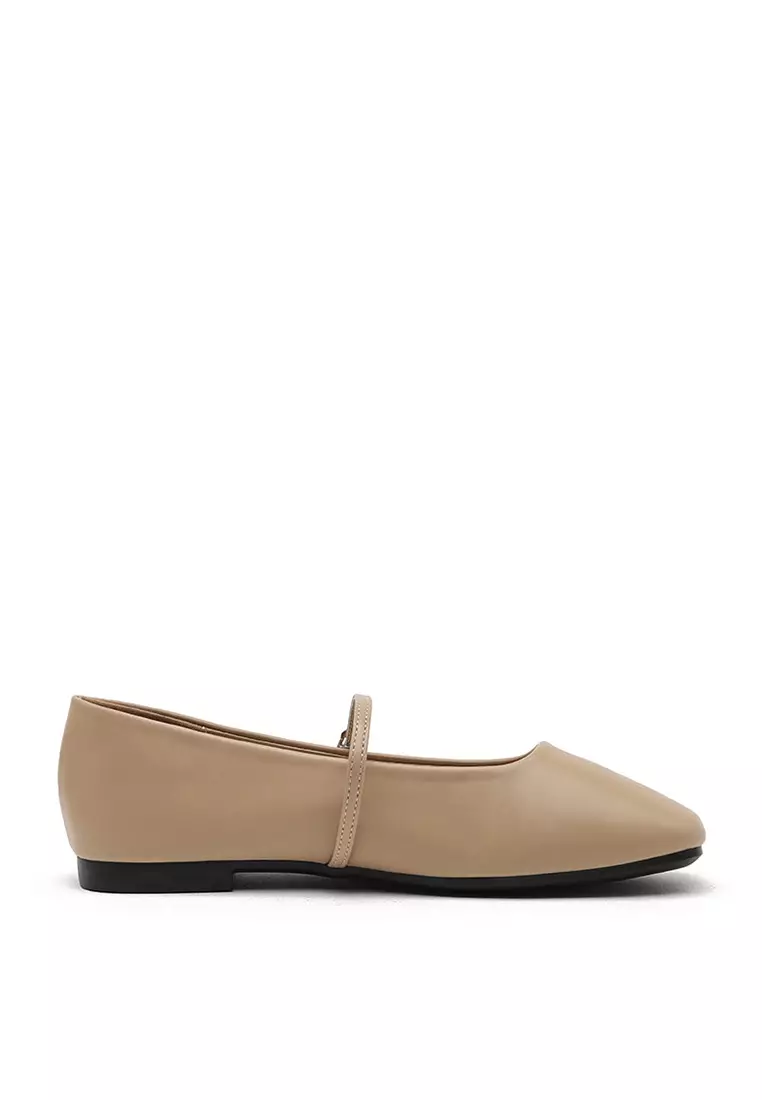 Discount on Sappun  shoes - SKU: Nhibre Maryjane Flats (1cm) - Beige