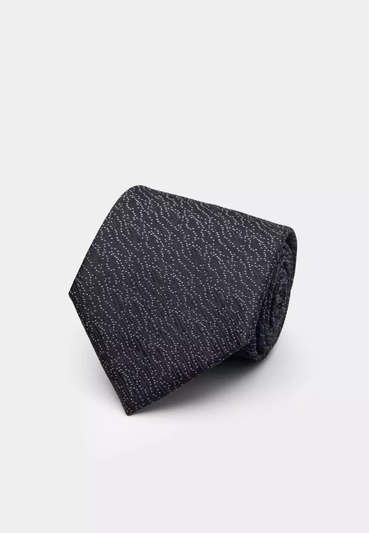 Buy SST&C Black Textured Tie 2025 Online | ZALORA Philippines