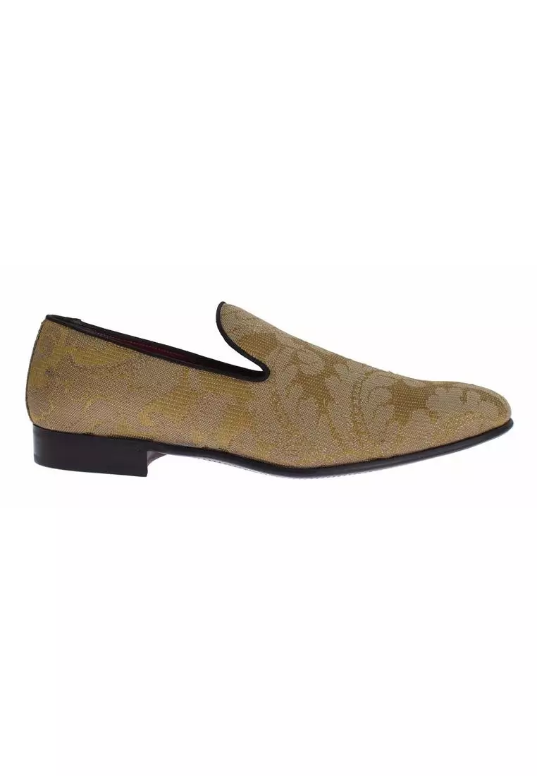 Mens gold outlet loafer shoes