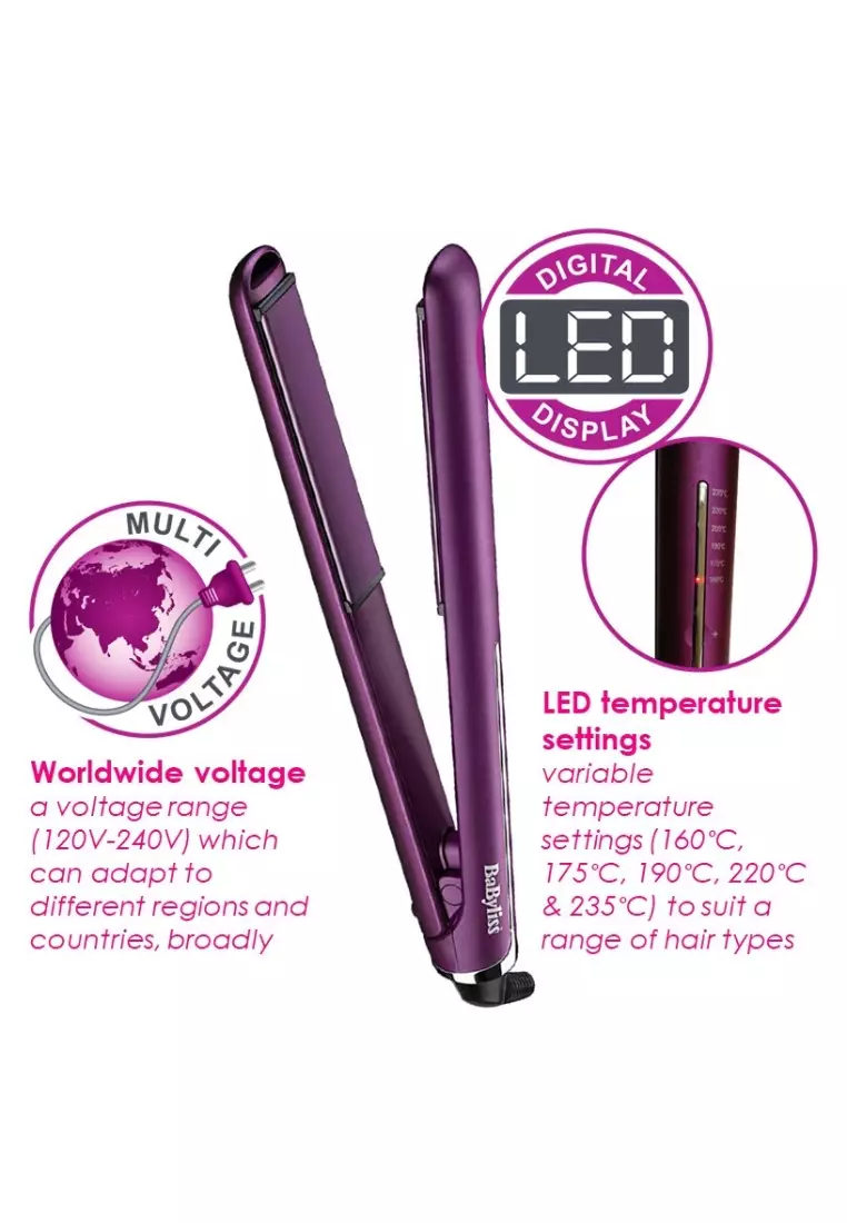 Babyliss velvet orchid 235 hair straightener shop