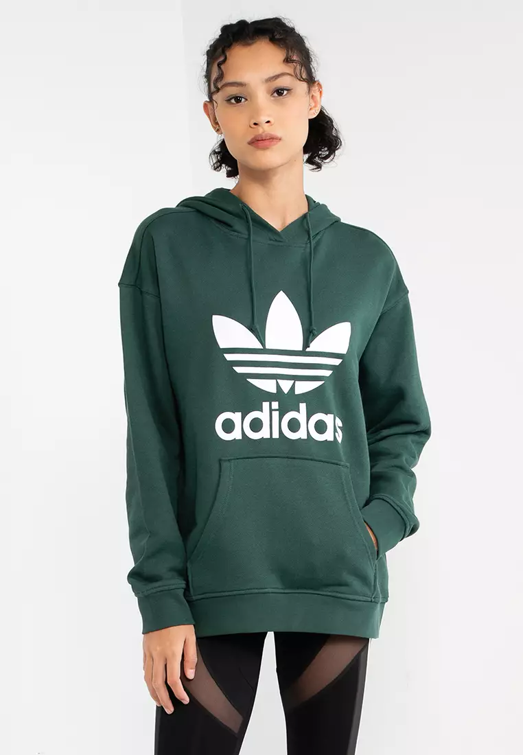 Adidas originals adicolor trefoil oversized sweatshirt top