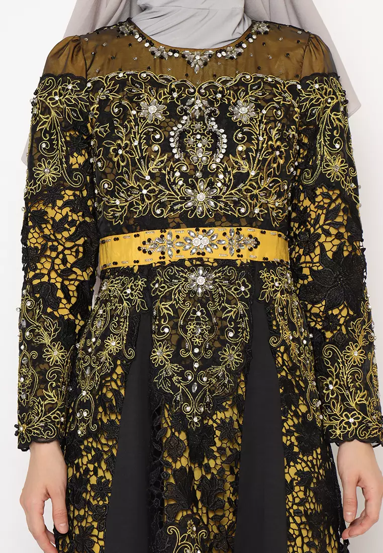 Bibiq Gamis Brokat Satin