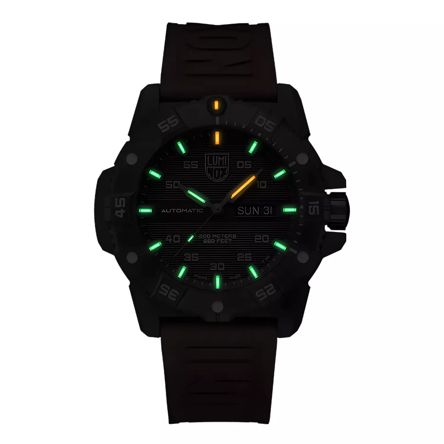 Luminox 3875 - Master Carbon SEAL Automatic - Military Dive Watch - 45 mm