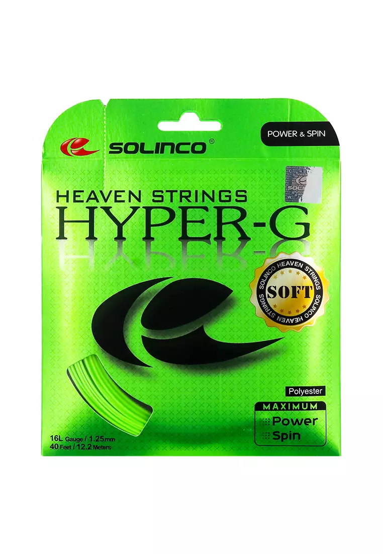 Buy Solinco Solinco Tennis String Hyper-G Soft 16L (1.25mm/12M) 2024 ...