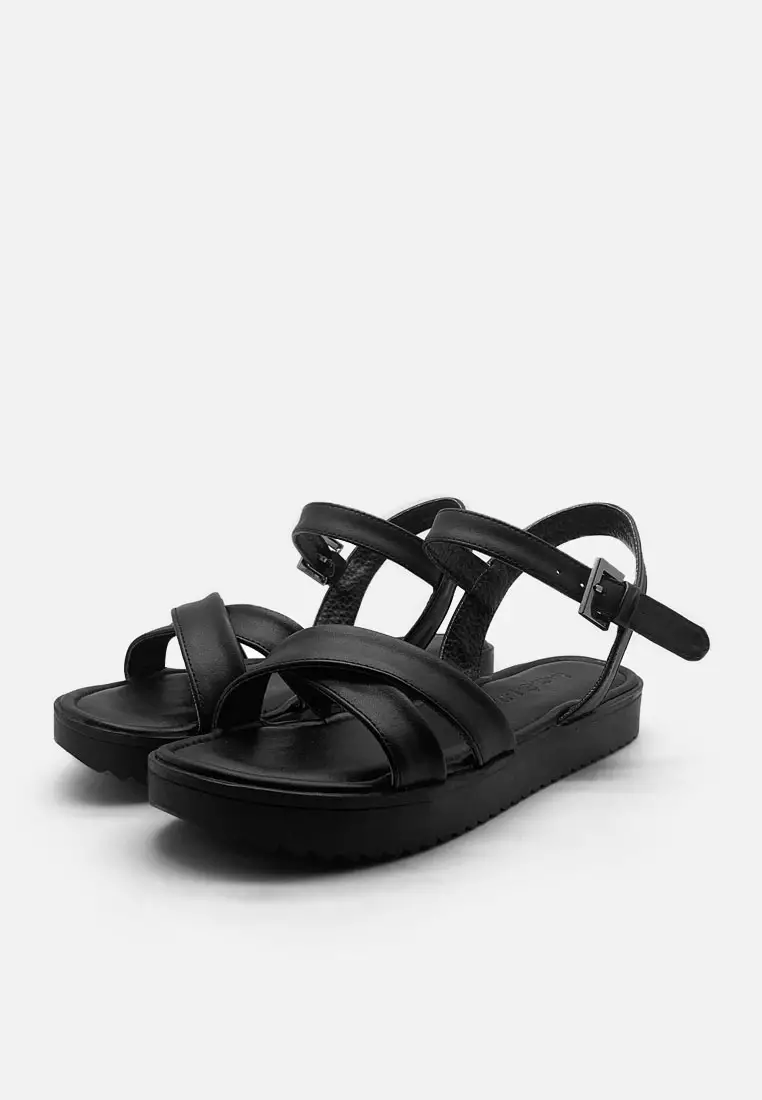 Chloe Double Strap Sandal Platform Wanita