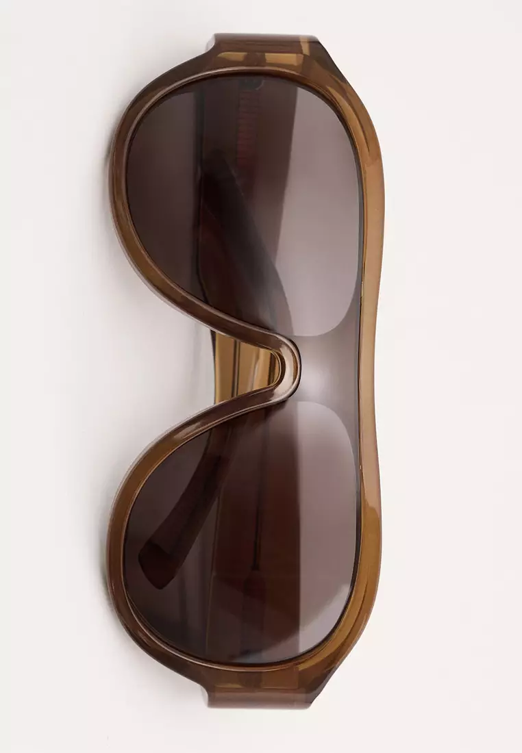 飛行員太陽眼鏡配塑膠鏡框