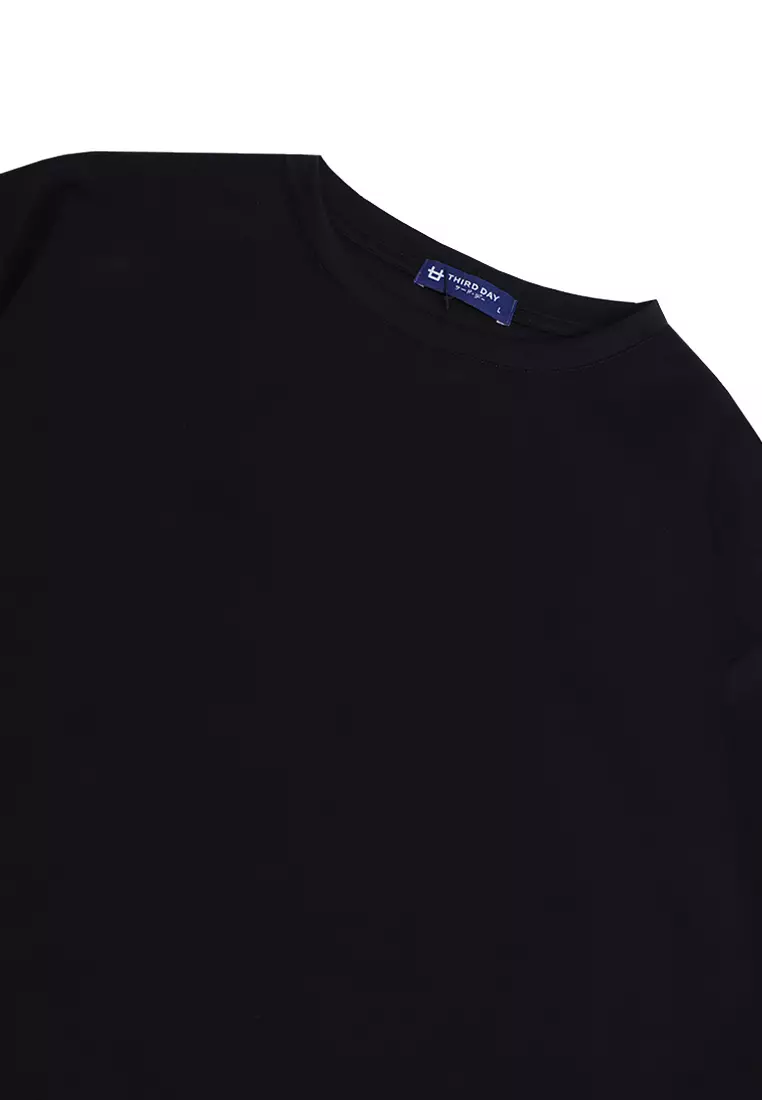 MTK57 Kaos Oversize Distro Pria Thirddayco Back Hitam
