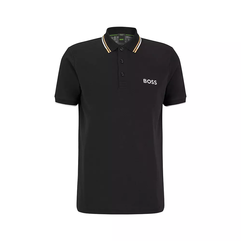 Jual Hugo Boss Hugo Boss Paddy Pro With Contrast Detail Polo Shirt Black Original Zalora