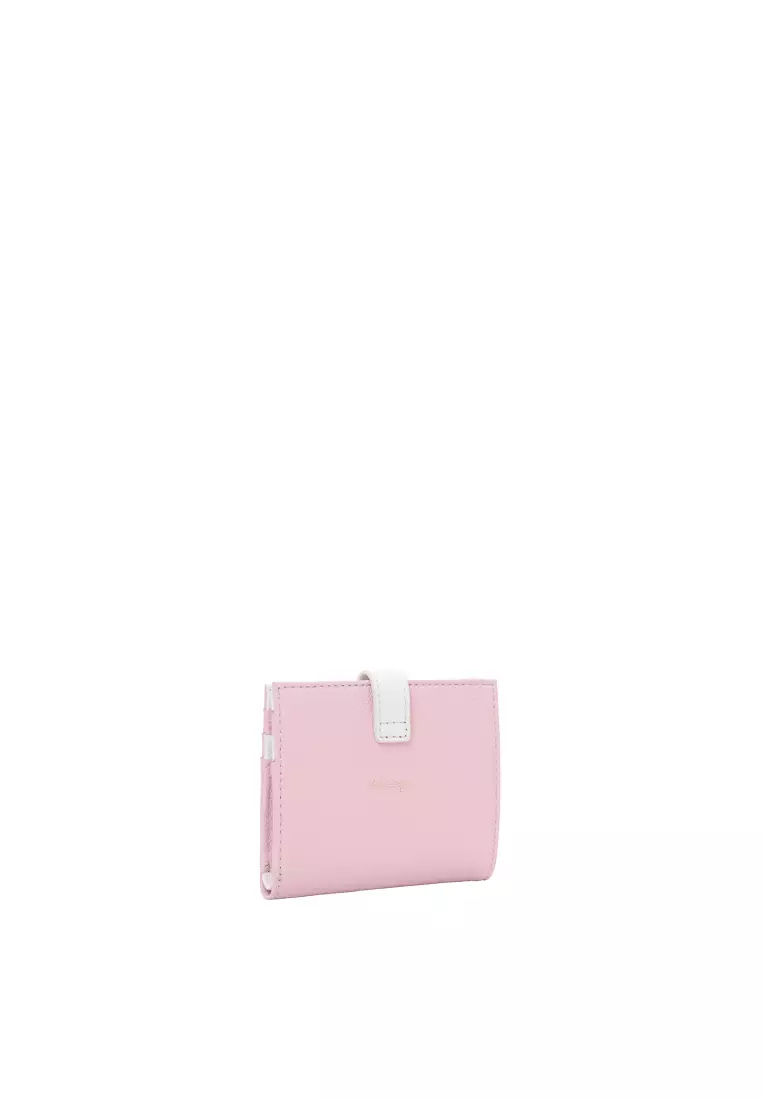 Snap Button Wallet - Pink