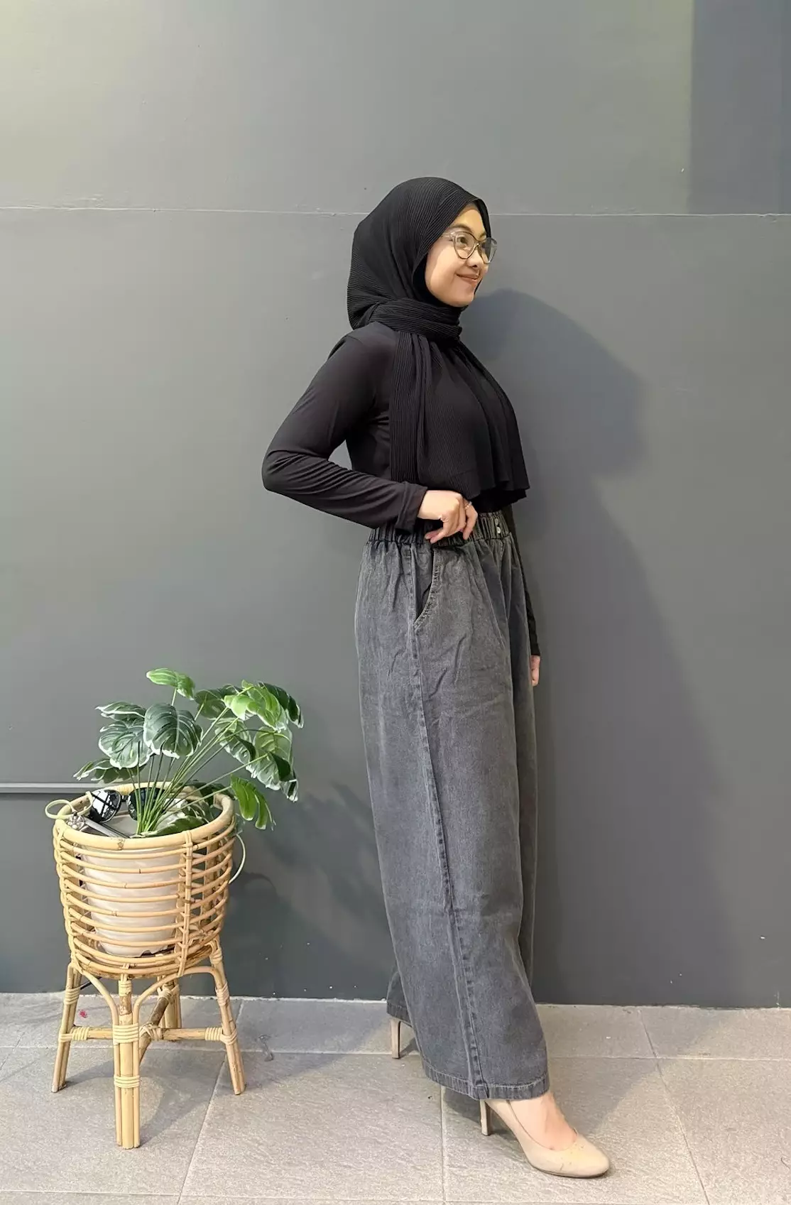 Keyla Cullote (Celana Kulot Denim Basic) Fit BB 80 kg
