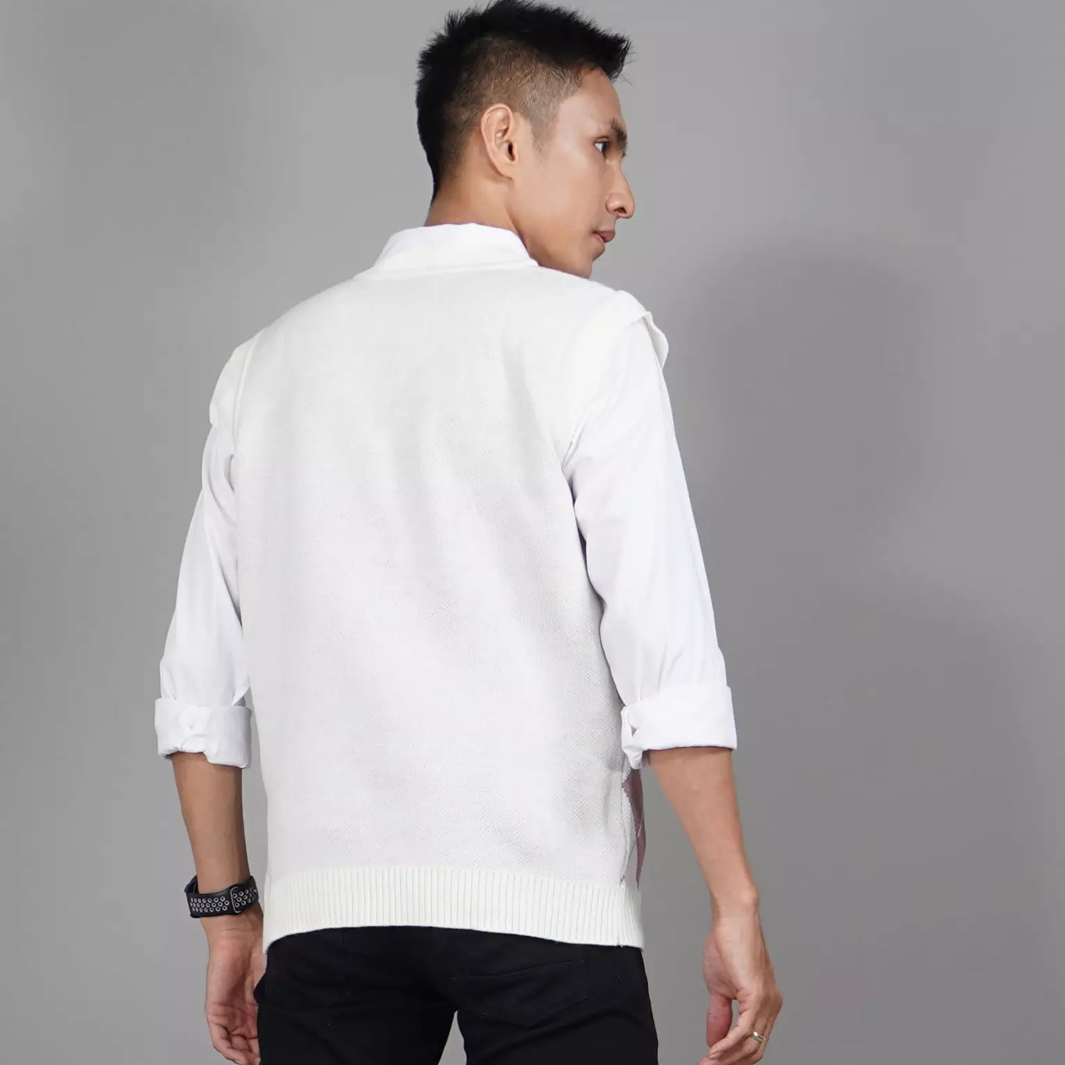  Rompi Rajut Motif Kotak Rompi Rajut Pria Gaya Korea - NILA