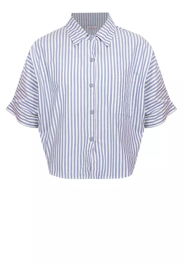 Cassandra Crop Polo Top