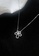 ZITIQUE silver Women's Diamond Embedded Hollowed Flower Necklace - Silver 883BFAC7A74A72GS_2