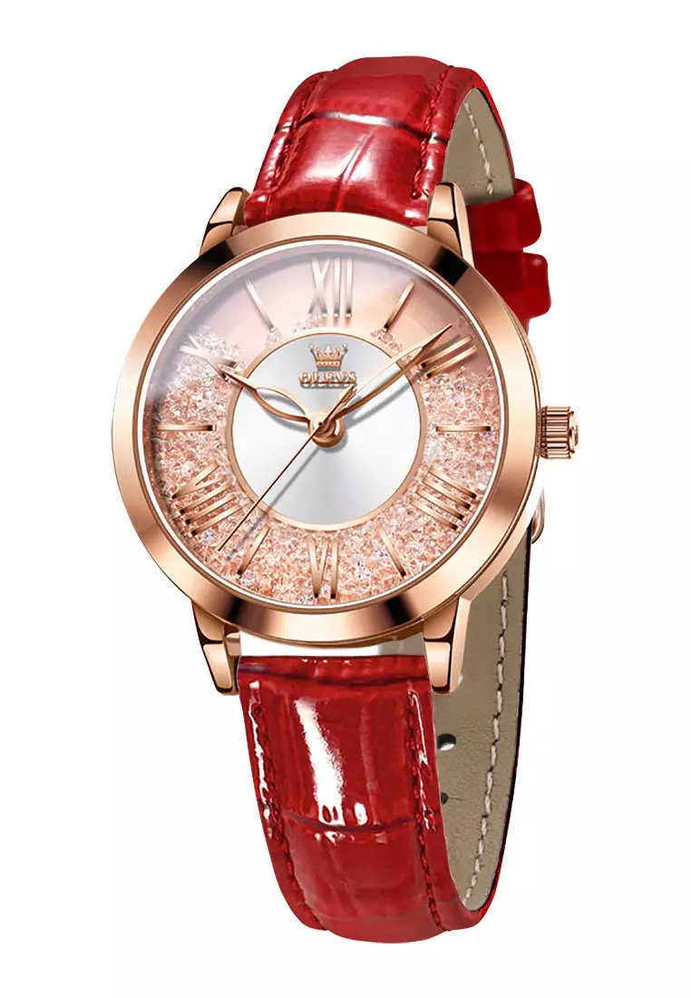 欧利时柔瑰女士皮带腕表