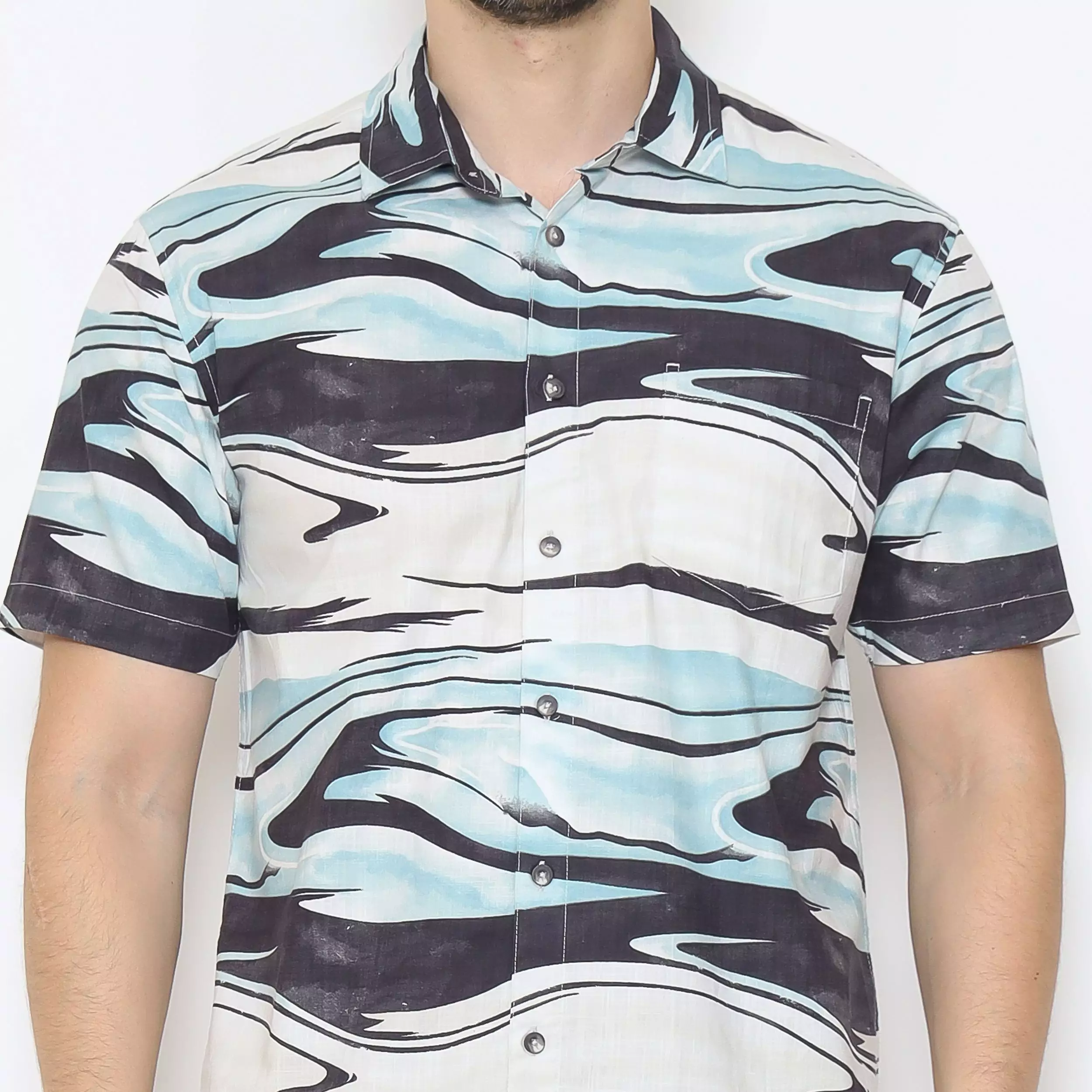 AMK Kemeja Pria Lengan Pendek SHP Aero S/S Blue