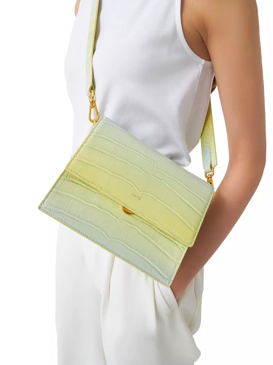 2021SS新作☆ LA発!! ◆ JW PEI ◆ Mini Flap Gradient Shoulder Jual JW PEI Mini Flap Gradient Shoulder Bag - Light Yellow