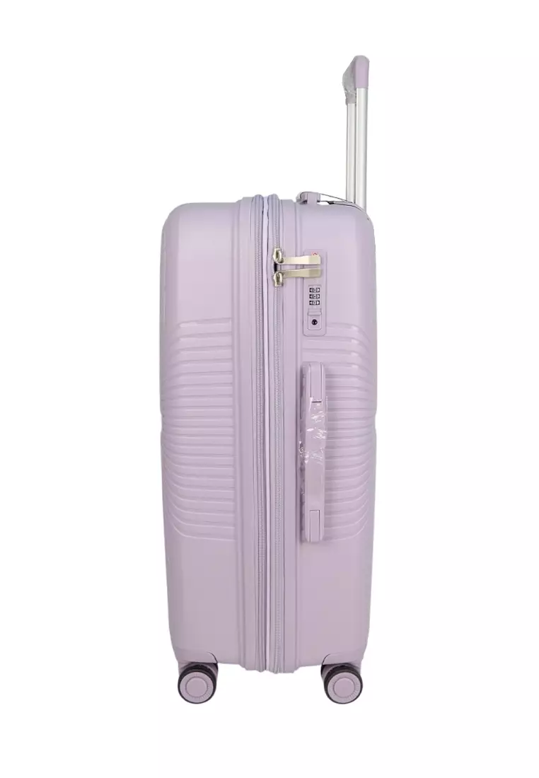 GIORDANO 20/24/28 PP EXPANDABLE &ANTI-THEFT TROLLEY CASE - GA2506-LIGHT PURPLE