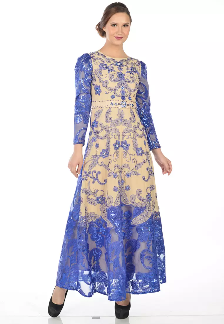 Bibiq Gamis Tile Bordir