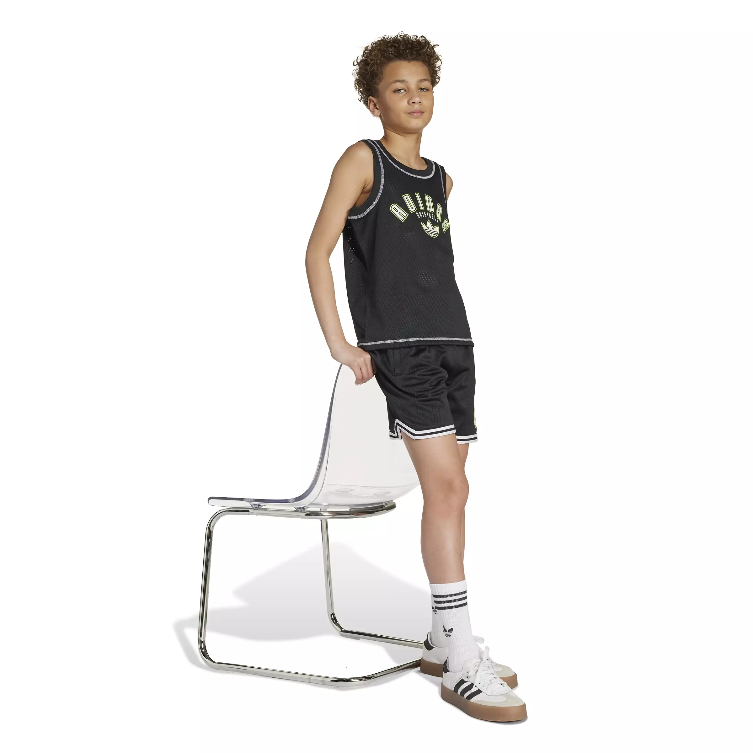 ADIDAS Mesh Shorts Kids JX5275 - Celana Pendek Anak (Hitam)