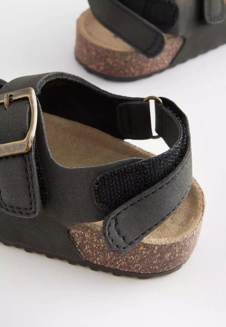 防震鞋墊雙黏扣式軟木底涼鞋