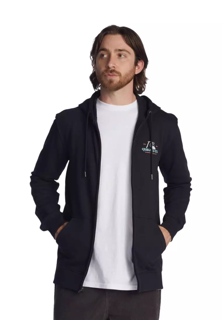Buy Quiksilver Quiksilver Men These Days Full- Zip Hoodie - Black Online |  ZALORA Malaysia