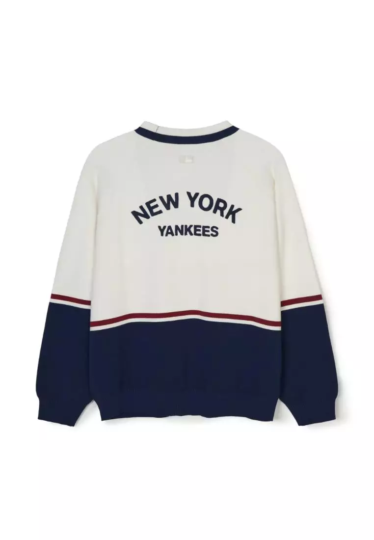 VARISTY COLOR BLOCK BUTTON CARDIGAN NEW YORK YANKEES