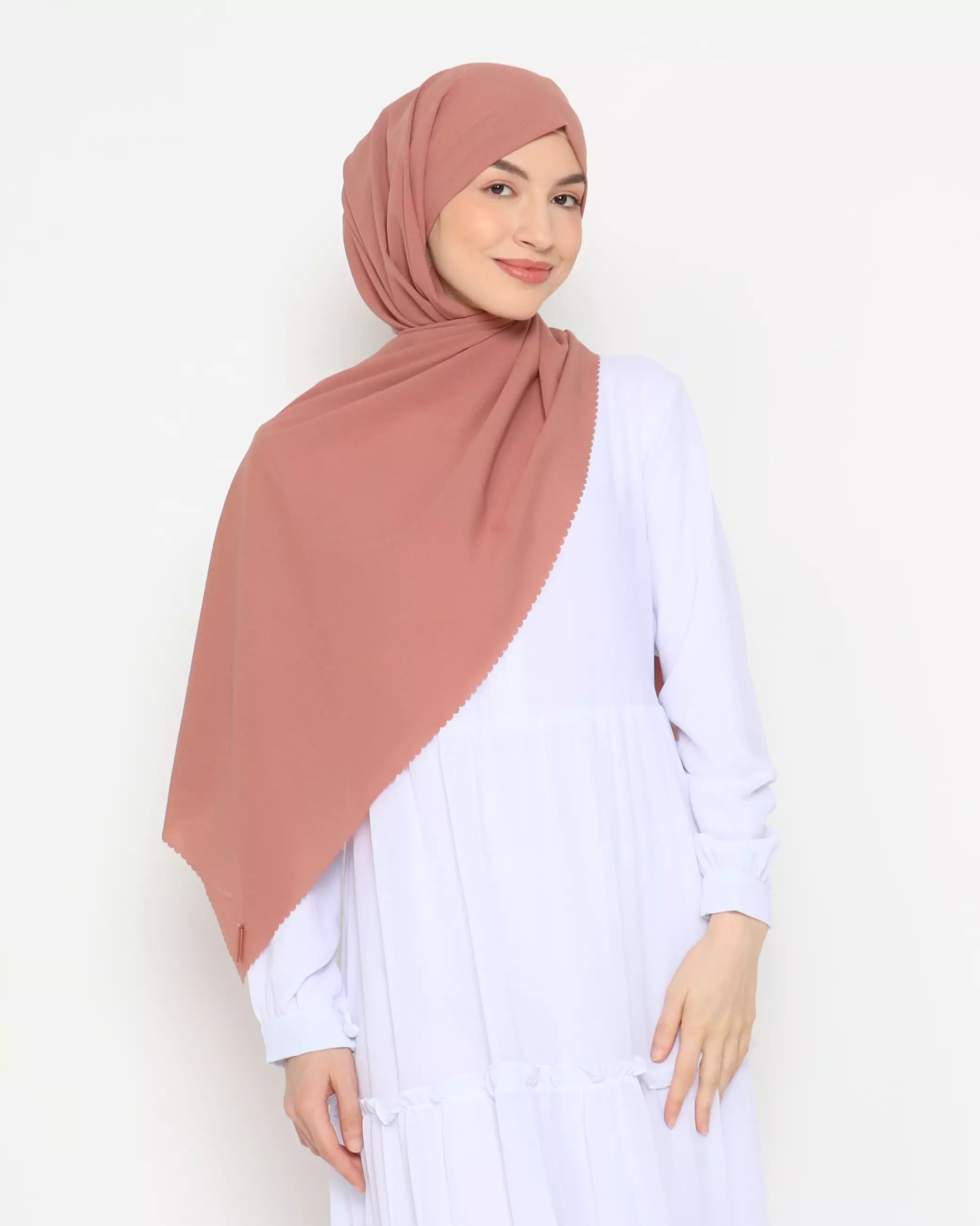 Pasmina Instan Laser Cut Caramel