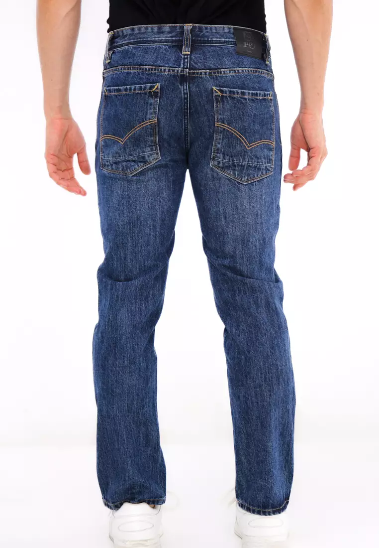Denim Long Pants Slim Tapered