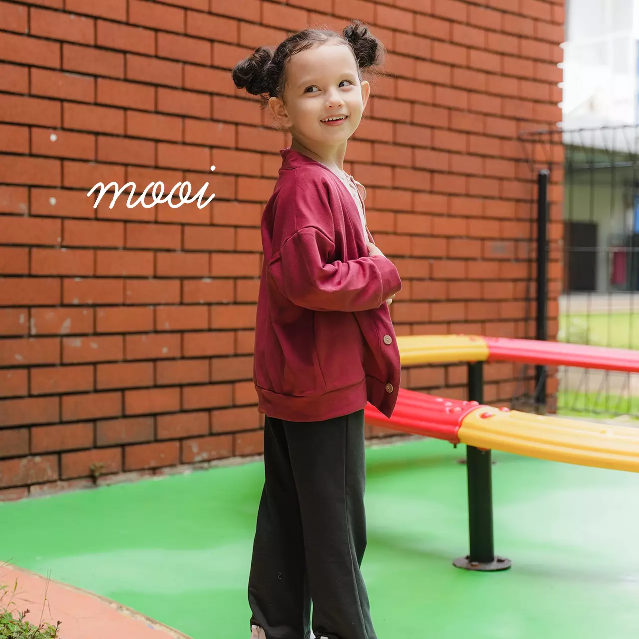 Mooi Cardigan Anak Nicki Cardigan - Black