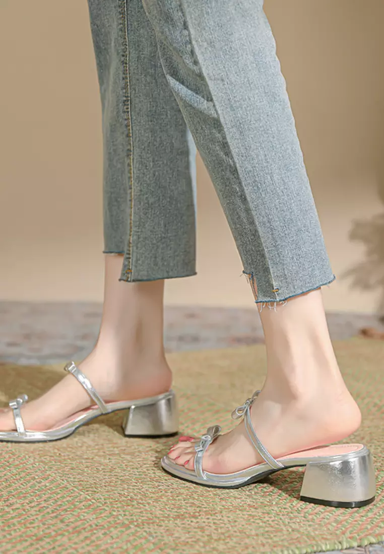 5CM Double Bowknot Strap Open Toe Sandals TE222-5