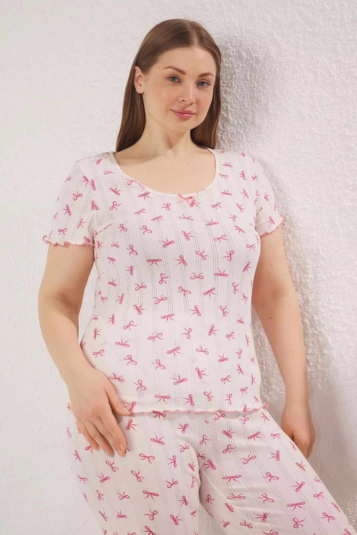 Ribbon print Pyjamas Set
