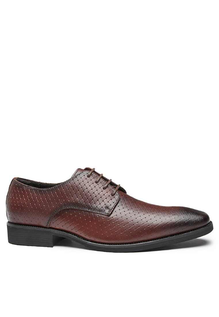 Embossed Grain Leather Derby Shoes KB21018-5
