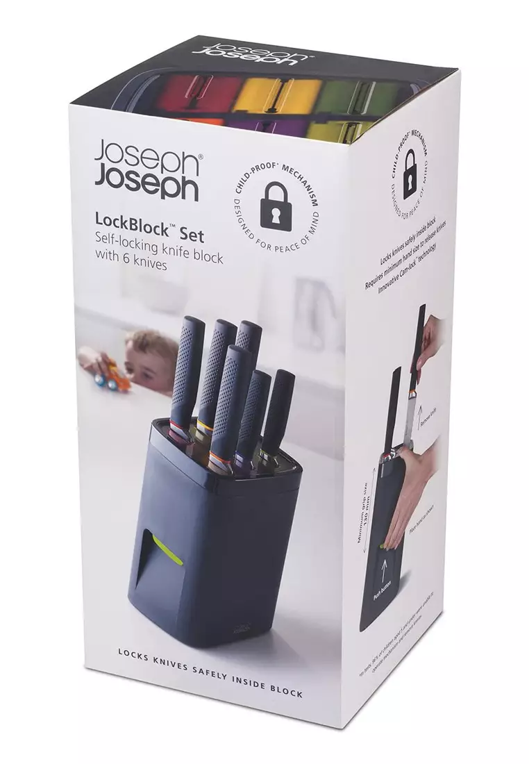 Buy JosephJoseph Lock Block 6Piece Knife Block Set 2024 Online