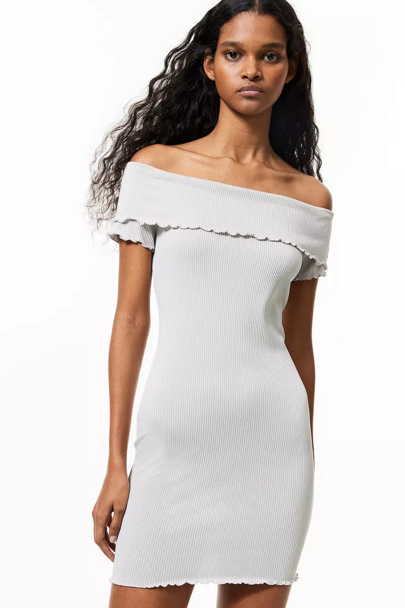 off the shoulder tight wedding dress Nathalia