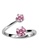 Krystal Couture gold KRYSTAL COUTURE Split Pink Personality Ring Embellished with Swarovski®crystals FA151ACA4336D4GS_3