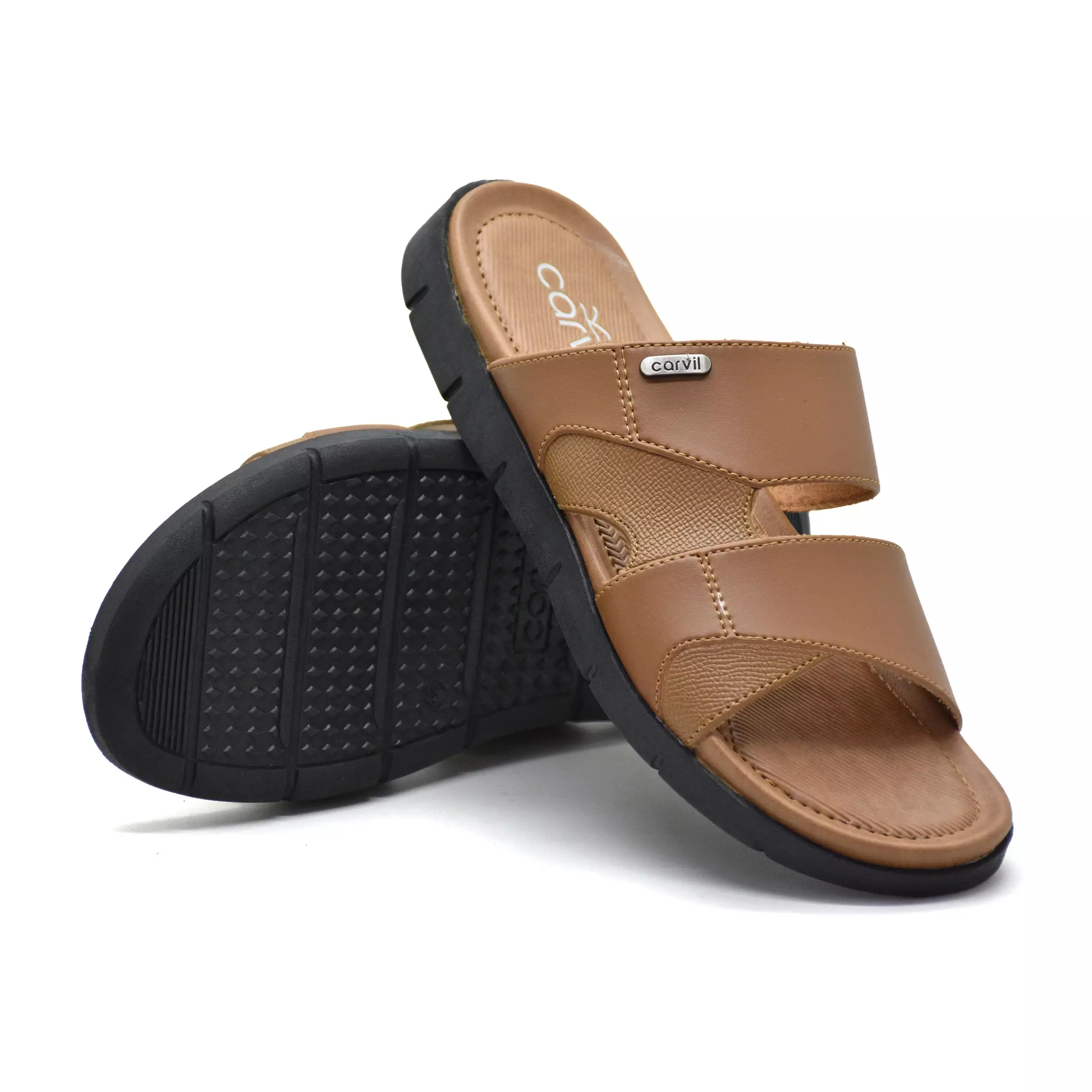 Carvil Sandal Pria Firenze-03 M Tan