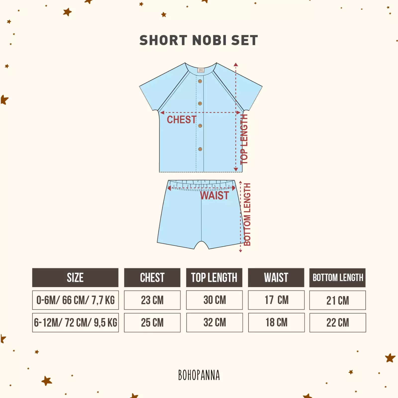 BOHOPANNA - SHORT NOBI SET - Setelan Anak