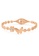 SO SEOUL gold Gabriella Butterfly with Flower Rose Gold Springe Hinged Bangle 76509ACB8F7F4FGS_2