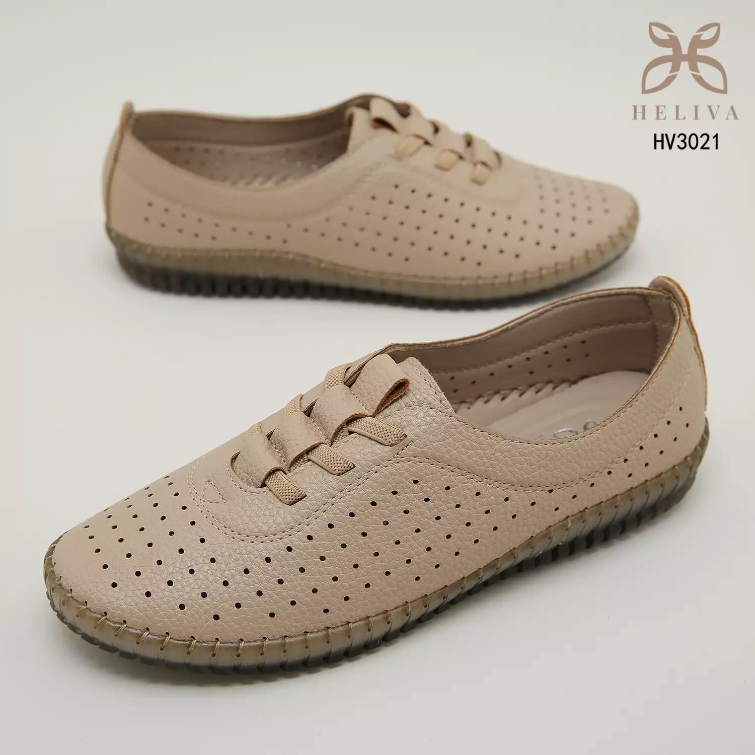 Heliva Agatha Loafer Slip On Lace Up Breathable