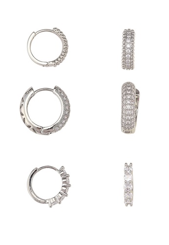 ALDO silver Babendra Earrings Set 3FE73AC24BF94DGS_1