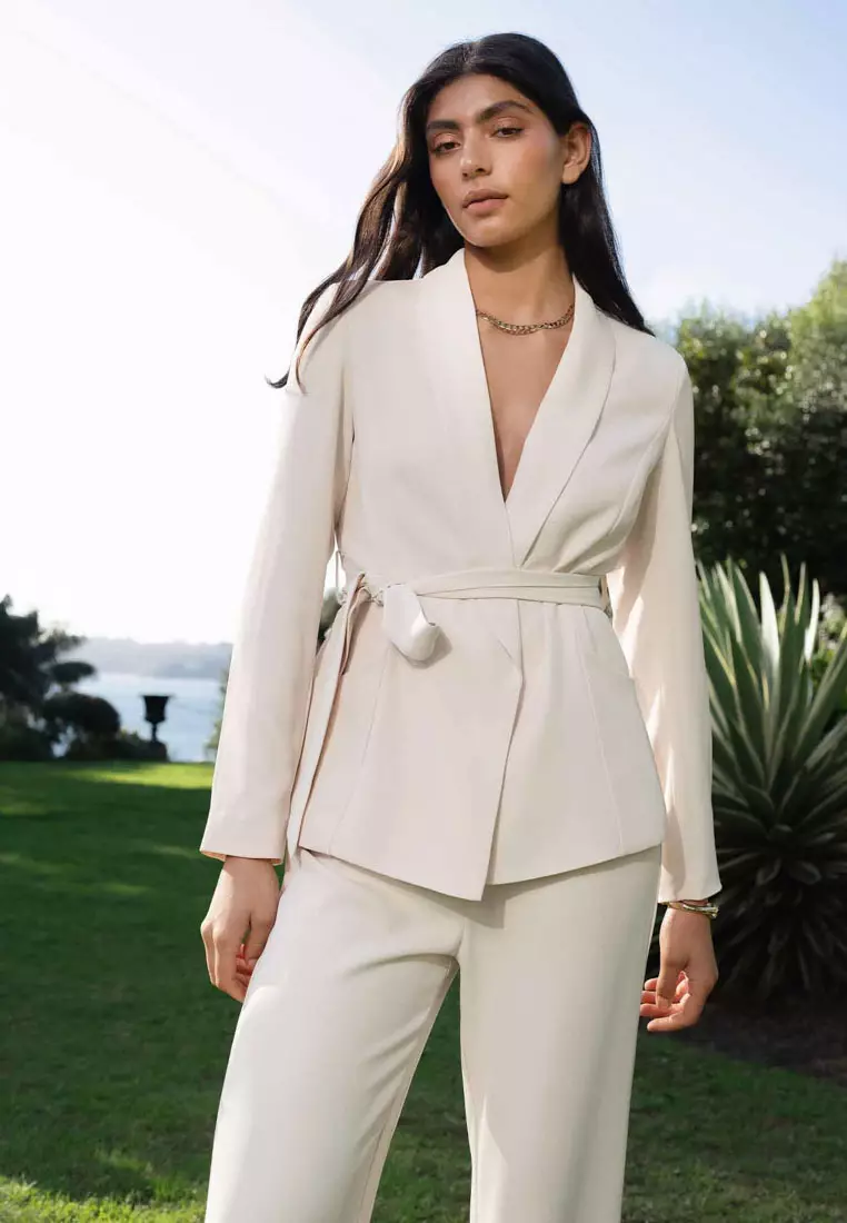 Rain Belted Blazer