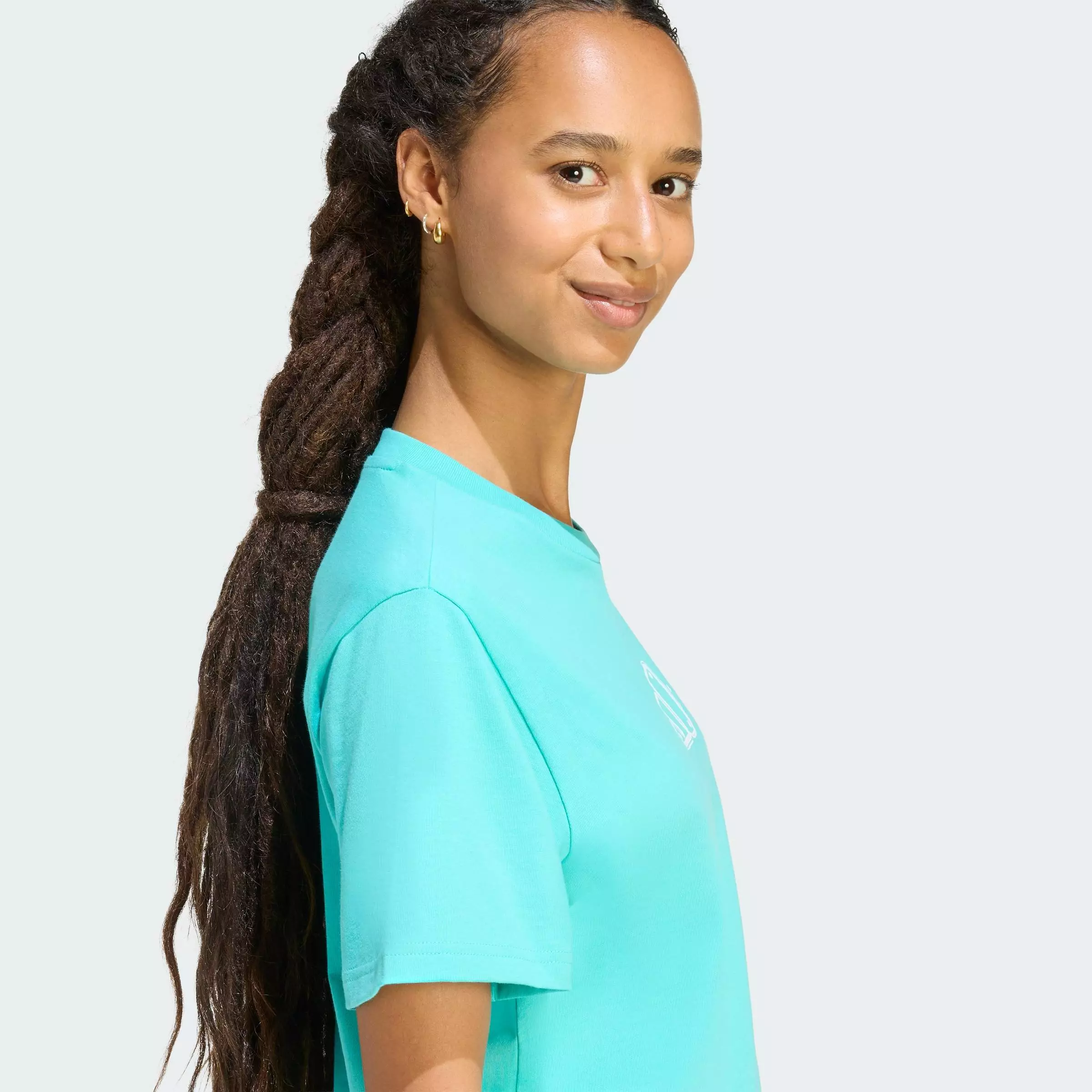 Lifestyle ADRENALINE AESTHETIC GRAPHIC T-SHIRT Women Turquoise JZ7867