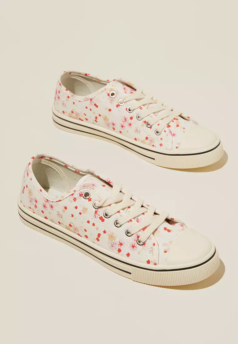 Harlow Lace Up Plimsoll Sneakers