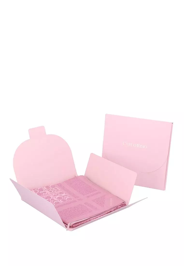 Honeysuckle CR Monogram Chiffon Scarf