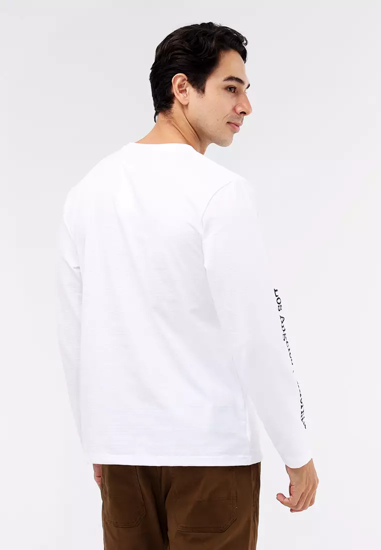 Round Neck Streaky Long Sleeves