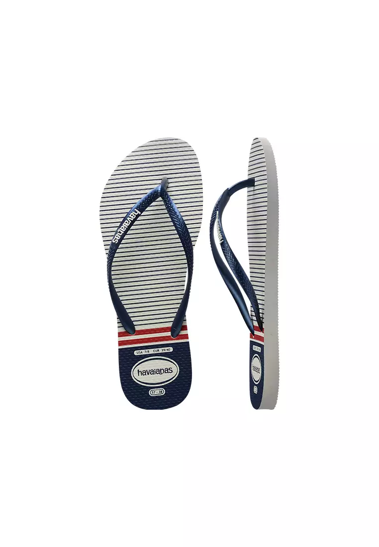 Slim Nautical Flip Flops