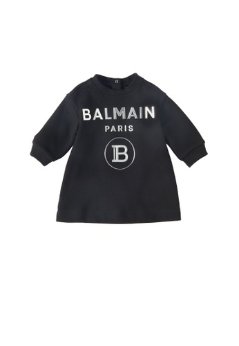 BALMAIN KIDS black BALMAIN BABY GIRLS DRESS E30F3KAE66C977GS_1