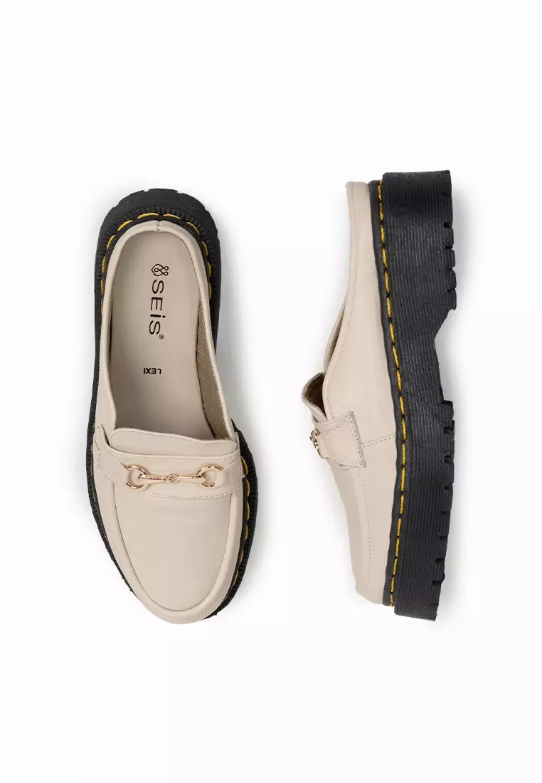 SEIS Lexi Loafers Mules Wanita - CREAM